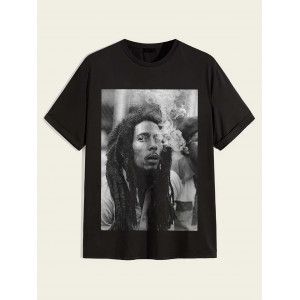  Tricou Bob Marley fum